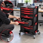 ZESTAW SKRZYNEK NARZĘDZIOWYCH QBRICK PRO SET1 3W1 SZUFLADY MODUŁOWE