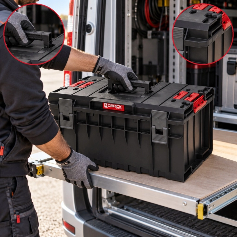 SKRZYNIA NARZĘDZIOWA QBRICK ONE 350 VARIO 38 L MODUŁOWA PRZEGRODY