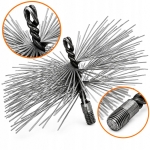 SZCZOTKA KOMINOWA KWADRATOWA 140 mm GWINT M12 DO CZYSZCZENIA KOMINA WYCIOR