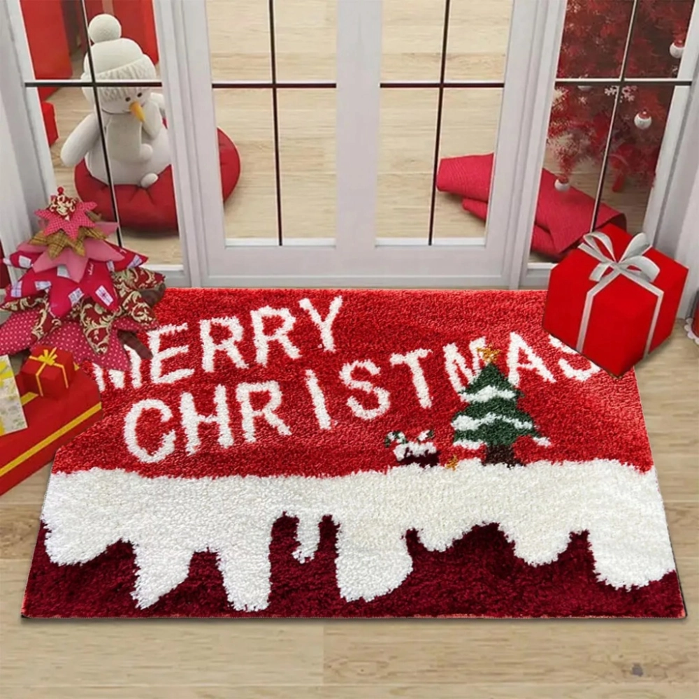 WYCIERACZKA ŚWIĄTECZNA 50X80 CM MATA POD DRZWI MERRY CHRISTMAS