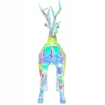 RENIFER LED HOLOGRAFICZNY 3D 90 CM GEOMETRYCZNY OZDOBA OGRODOWA