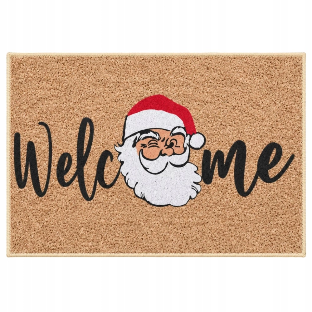 WYCIERACZKA ŚWIĄTECZNA 50X80 CM MATA POD DRZWI WELCOME