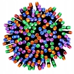 LAMPKI ŚWIĄTECZNE 200 LED CHOINKOWE SZNUR 20 M WIELOKOLOROWE RGB