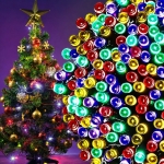 LAMPKI ŚWIĄTECZNE 200 LED CHOINKOWE SZNUR 20 M WIELOKOLOROWE RGB