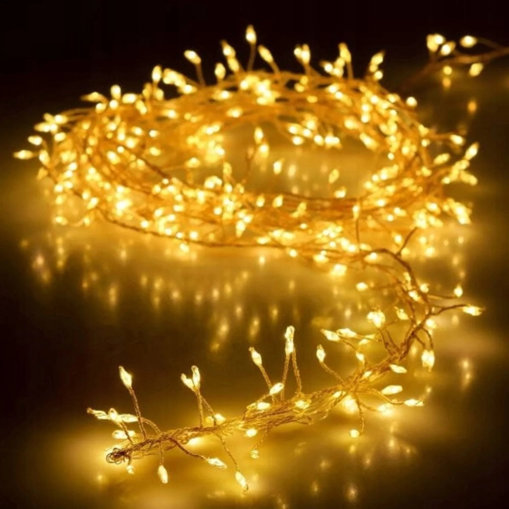 LAMPKI CHOINKOWE DRUCIKI 300 LED DIODY DEKORACJA ŚWIĄTECZNA ŚWIATEŁKA 9 M