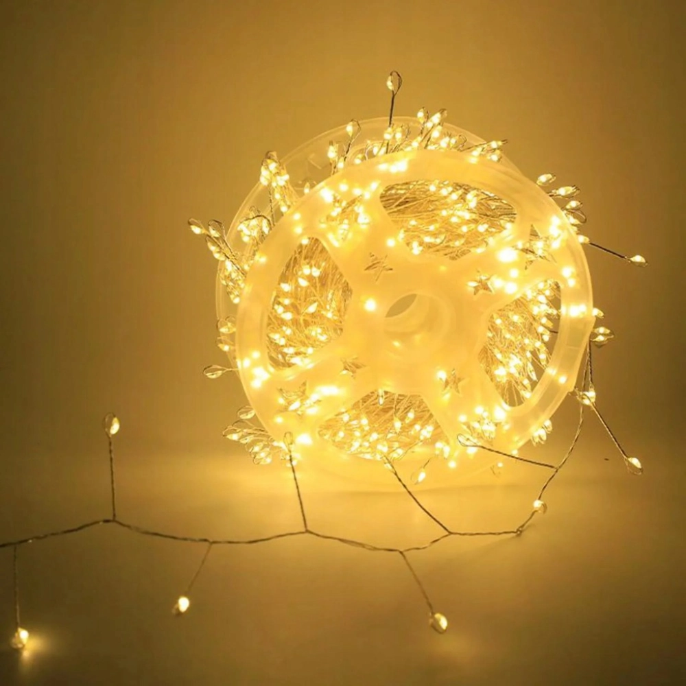 LAMPKI CHOINKOWE DRUCIKI 200 LED DIODY DEKORACJA ŚWIĄTECZNA ŚWIATEŁKA 6 M