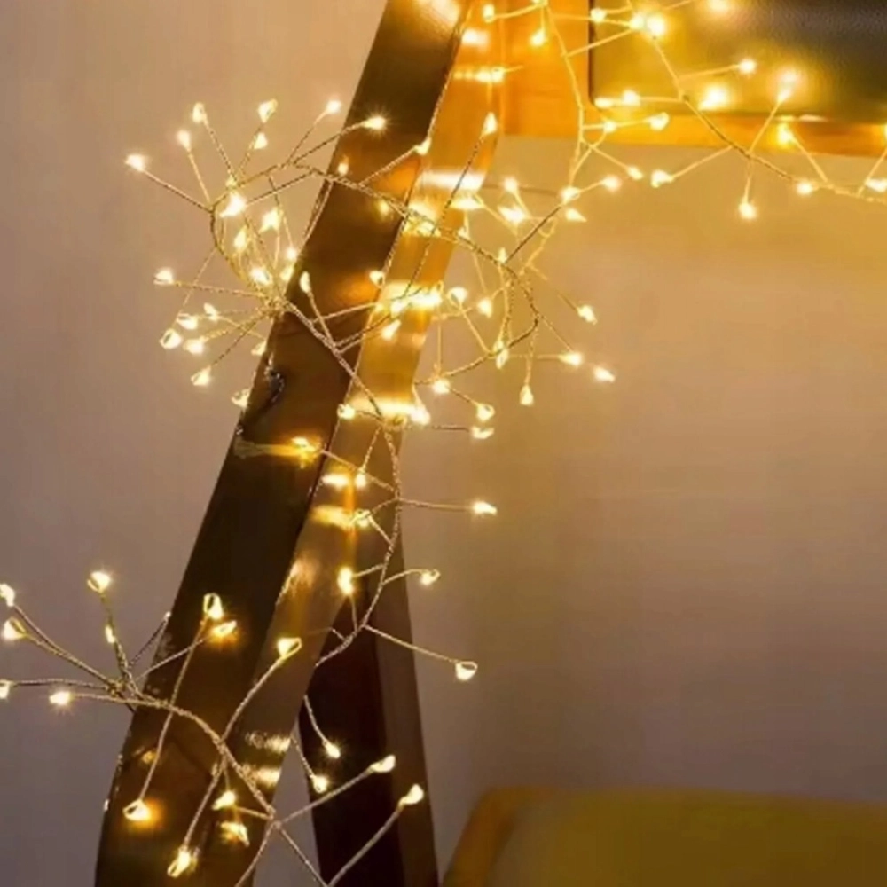 LAMPKI CHOINKOWE DRUCIKI 100 LED DIODY DEKORACJA ŚWIĄTECZNA ŚWIATEŁKA 3 M