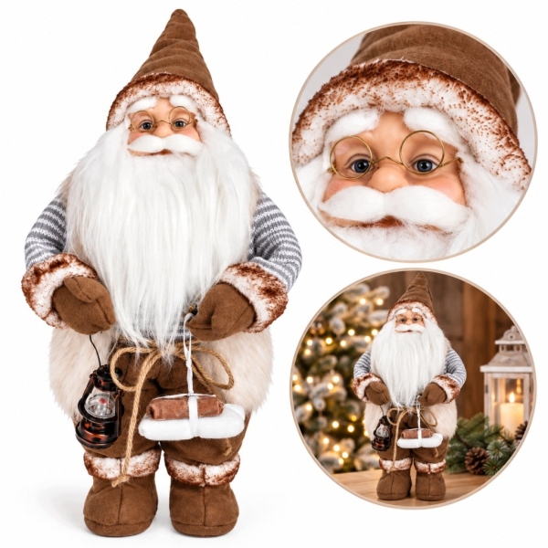 ŚWIĘTY MIKOŁAJ SKANDYNAWSKI 30 CM FIGURKA DEKORACJA ŚWIĄTECZNA