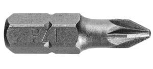KOŃCÓWKI KRZYŻOWE PZ1 x 25mm 3szt BITY BIT KOMPLET