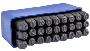 NUMERATORY LITERY ZNACZNIKI DO WYBIJANIA 5mm 27szt