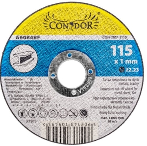 TARCZA KORUNDOWA DO CIĘCIA METALU BLACHY 115 mm
