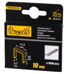 ZSZYWKI TYPU F 10 x11,3x0.7 mm 1000 szt DO TAKERA