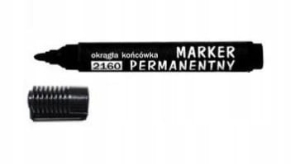 MARKER BUDOWLANY OKRĄGŁY CZARNY PERMANENTYNY 1-3mm