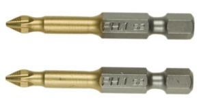 KOŃCÓWKI KRZYŻOWE PH2 x 50mm 2szt BIT BITY KOMPLET