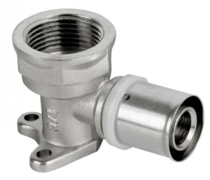 PEX KOLANO 90' GW 16x1/2 ZACISKOWE NAŚCIENNE PRESS