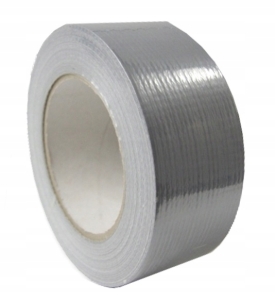 TAŚMA SREBRNA WZMACNIANA 50mm / 50m UNIWERSALNA