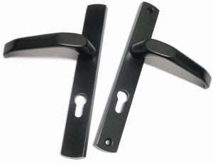 KLAMKA BRAMOWA DO BRAM FURTEK 90 WKŁADKA CZARNA