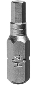 KOŃCÓWKI SZEŚCIOKĄTNE HEX H4 x 25 mm 3szt BIT BITY