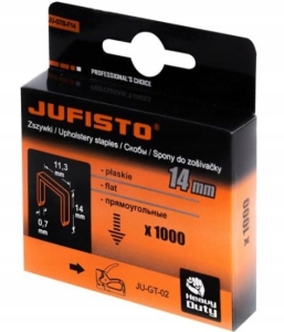 ZSZYWKI TYPU F 14 x11.3x0.7 mm 1000 szt DO TAKERA