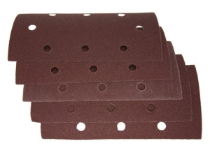 PAPIERY ŚCIERNE 93X185MM P180 NA RZEP OTWORY 5 SZT