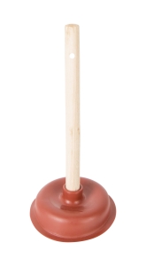 PRZEPYCHACZ SANITARNY DO WC DREWNIANA RĄCZKA