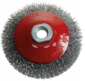 SZCZOTKA TARCZOWA DRUT STALOWY OTWÓR M14 100mm