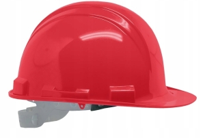 HEŁM OCHRONNY KASK BUDOWLANY REGULOWANY CZERWONY