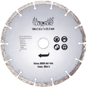 TARCZA DIAMENTOWA 180 X 22.2 MM SEGMENTOWA