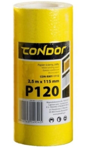 PAPIER ŚCIERNY ŚCIERNA ROLKA 2,5 m P120 115mm