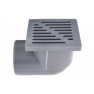 KRATKA KANALIZACYJNA FI110 RUSZT PLASTIKOWY SZARA