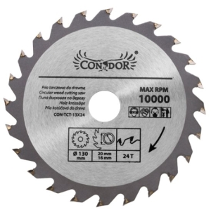 TARCZA DO PILARKI WIDIOWA 130 X 20 MM 24T