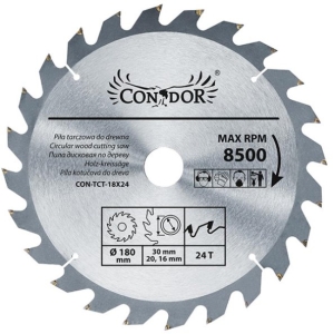 TARCZA DO PILARKI WIDIOWA 180 X 30 MM 24T