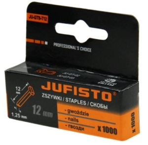 ZSZYWKI TYPU T 12 x 1,25 mm 1000 szt GWOŹDZIE