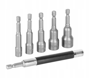 UCHWYT DO KOŃCÓWEK BIT 6cz MAGNETYCZNE 1/4 NASADKA