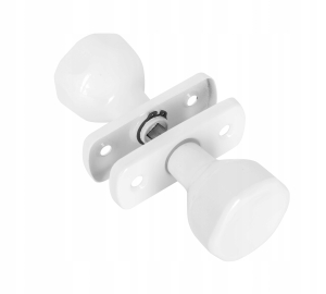 GAŁKO GAŁKA OBROTOWA DRZWI FURTKI SZYLD 36mm BIAŁA