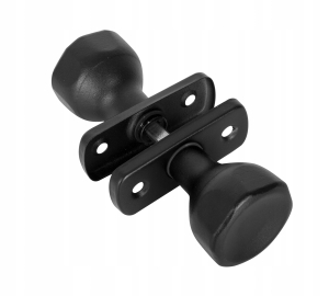 GAŁKO GAŁKA OBROTOWA DRZWI FURTKI SZYLD 36 CZARNA