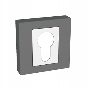 SZYLD DO KLAMEK KRÓTK KWADRAT WKŁADKA GRAFIT CHROM