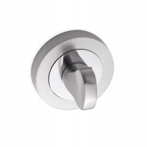 SZYLD DO KLAMEK KRÓTKI OKRĄGŁY WC SATYNA CHROM