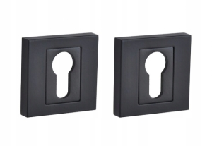 SZYLD DO KLAMEK KRÓTKI KWADRATOWY WKŁADKA CZARNY