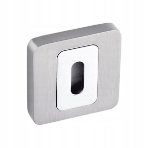 SZYLD DO KLAMEK KRÓTKI KWADRAT KLUCZ SATYNA CHROM