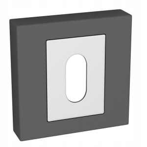 SZYLD DO KLAMEK KRÓTKI KWADRAT KLUCZ GRAFIT CHROM