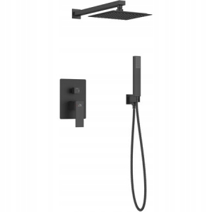 KVADRATO BATERIA Z ESTAWEM NATRYSKOWYM, CZARNA