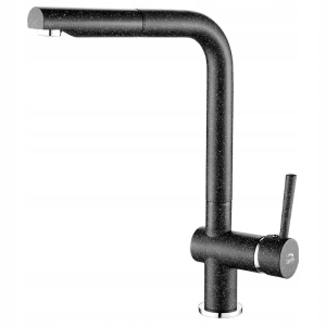 BATERIA ZLEWOZM. STOJĄCA Z WYCIĄG WYLEWKĄ L CZARNY