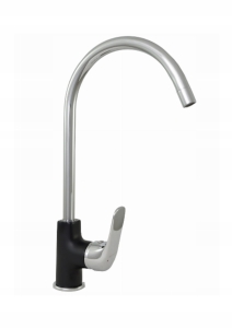 LIDO BATERIA ZLEWOZMYW STOJĄCA Z WYLEWKĄ U-CZARNY