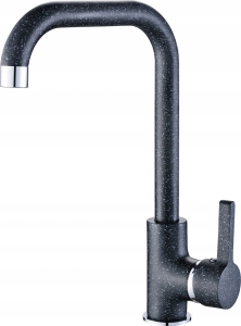 BATERIA ZLEWOZMYWAKOWA STOJACA Z WYLEWKĄ L CZARNY