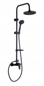 INTRA KOLUMNA NATRYSK PRYSZNIC Z BATERIĄ CZARNA