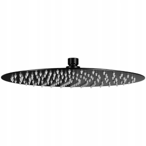 RONDO SLIM DESZCZOWNIA PRYSZNICOWY 300MM CZARNY