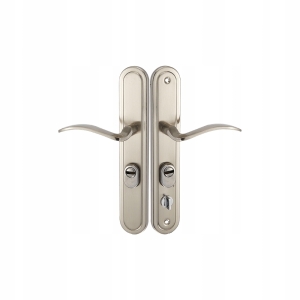 IRMA KLAMKA ZEWNĘTRZNA LEWA NA WKŁADKĘ 68MM SATYNA