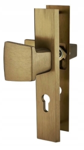 FLOKO KLAMKA-POCHWYT LEWA SZYLD NA WKŁADKĘ PATYNA