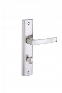 ARIA KLAMKA DO DRZWI DŁUGI SZYLD POKRĘTŁ WC SATYNA